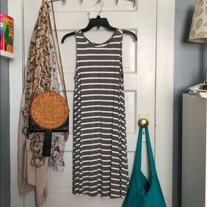 Old Navy M Stripe Swing Dress